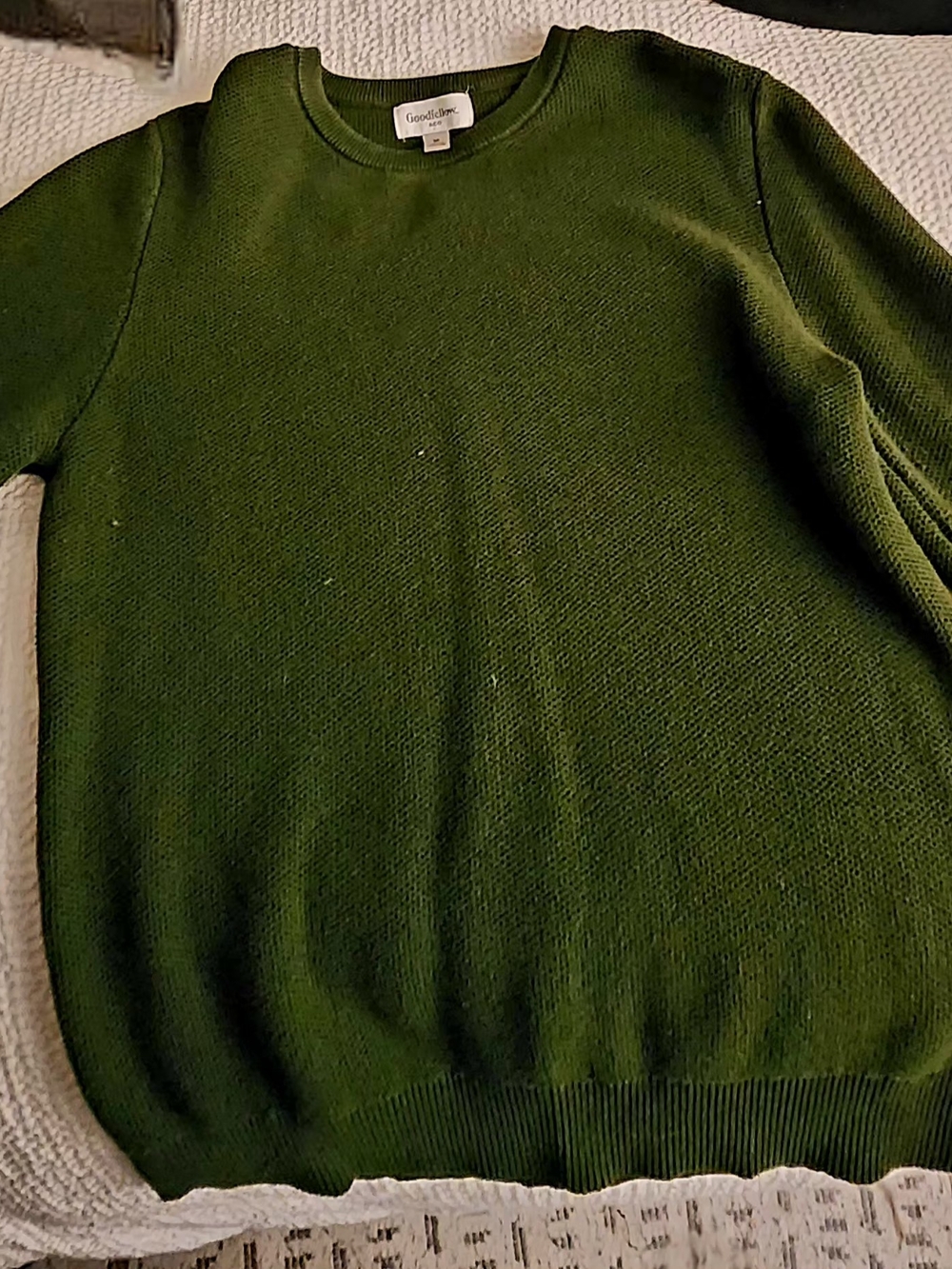 Goodfellow & Co Men's Dark Olive Crewneck Sweater